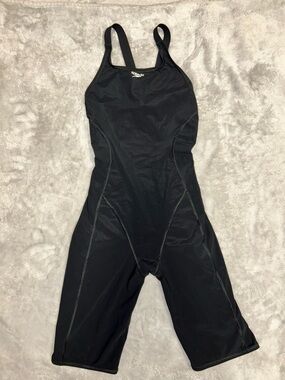 Speedo Black Women's Competitive One-Piece Jammer Swimsuit